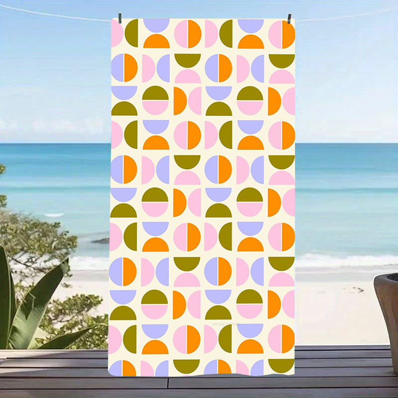 Century Textile & Sewing Supply Hours - Retro Mid Century Modern Geometric Microfiber