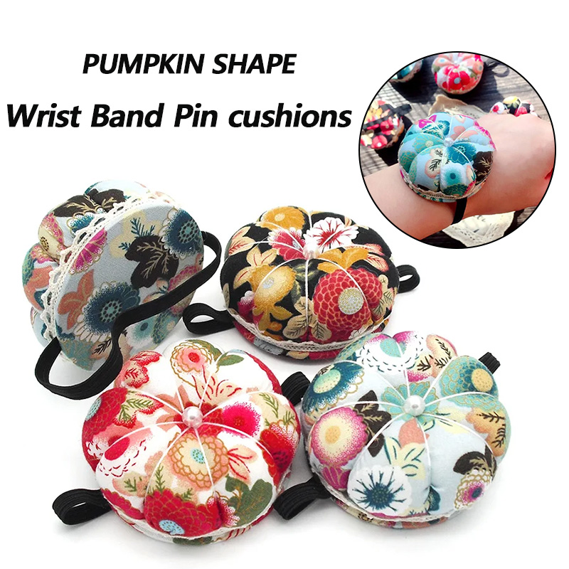 Sewing Pin Cushion - 1pc Random Color Pumpkin Shape Printed