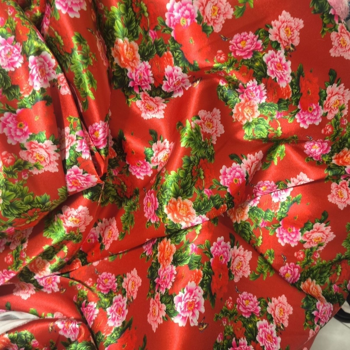 Textile For Sewing - Satin Fabric Cloth without Overlocking Silky