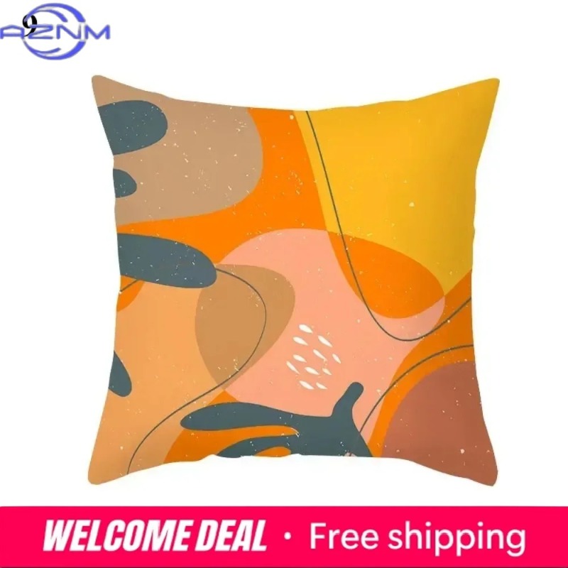 Boho Orange Abstract Cushion C - Century Textile & Sewing Supply Hours recension och pris