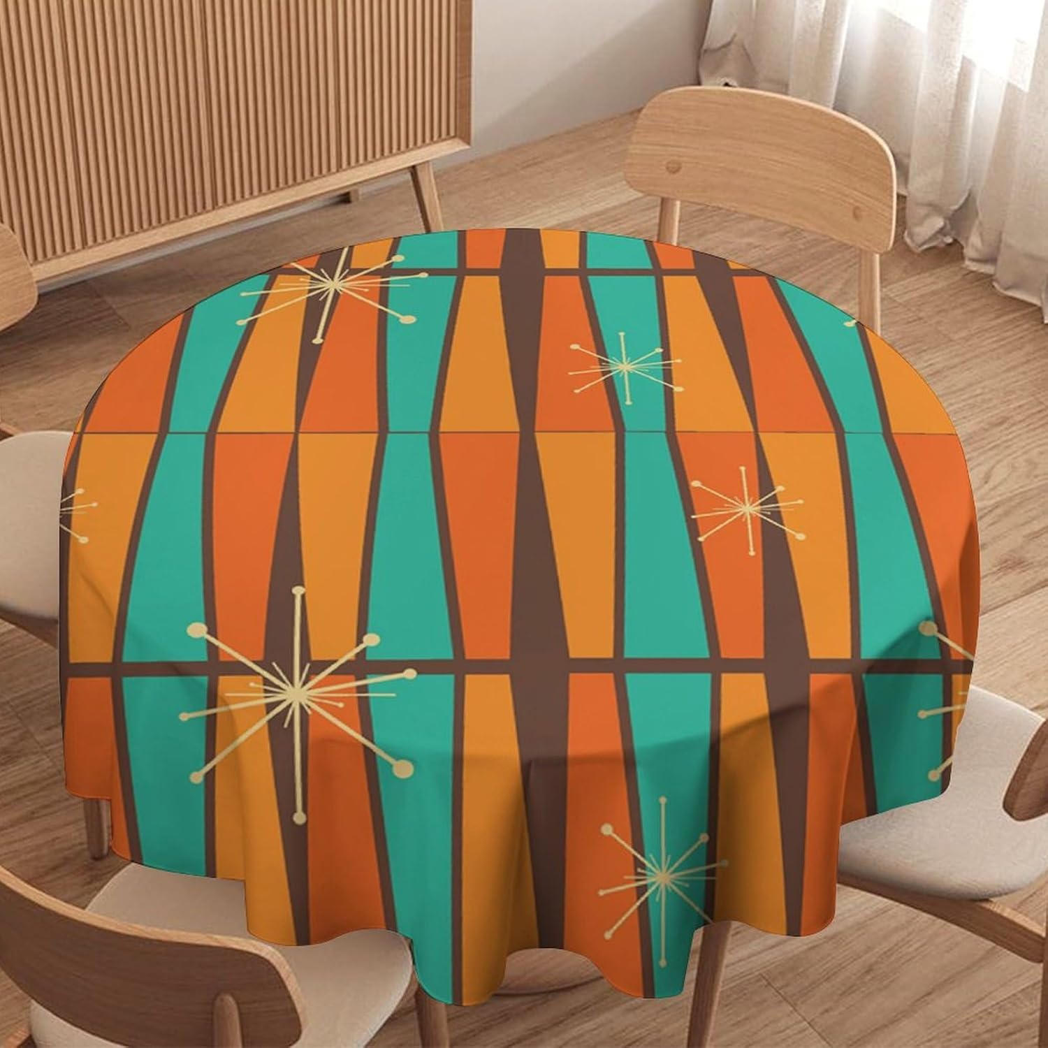 Mid Century Modern Orange Yell - Century Textile & Sewing Supply Hours recension och pris