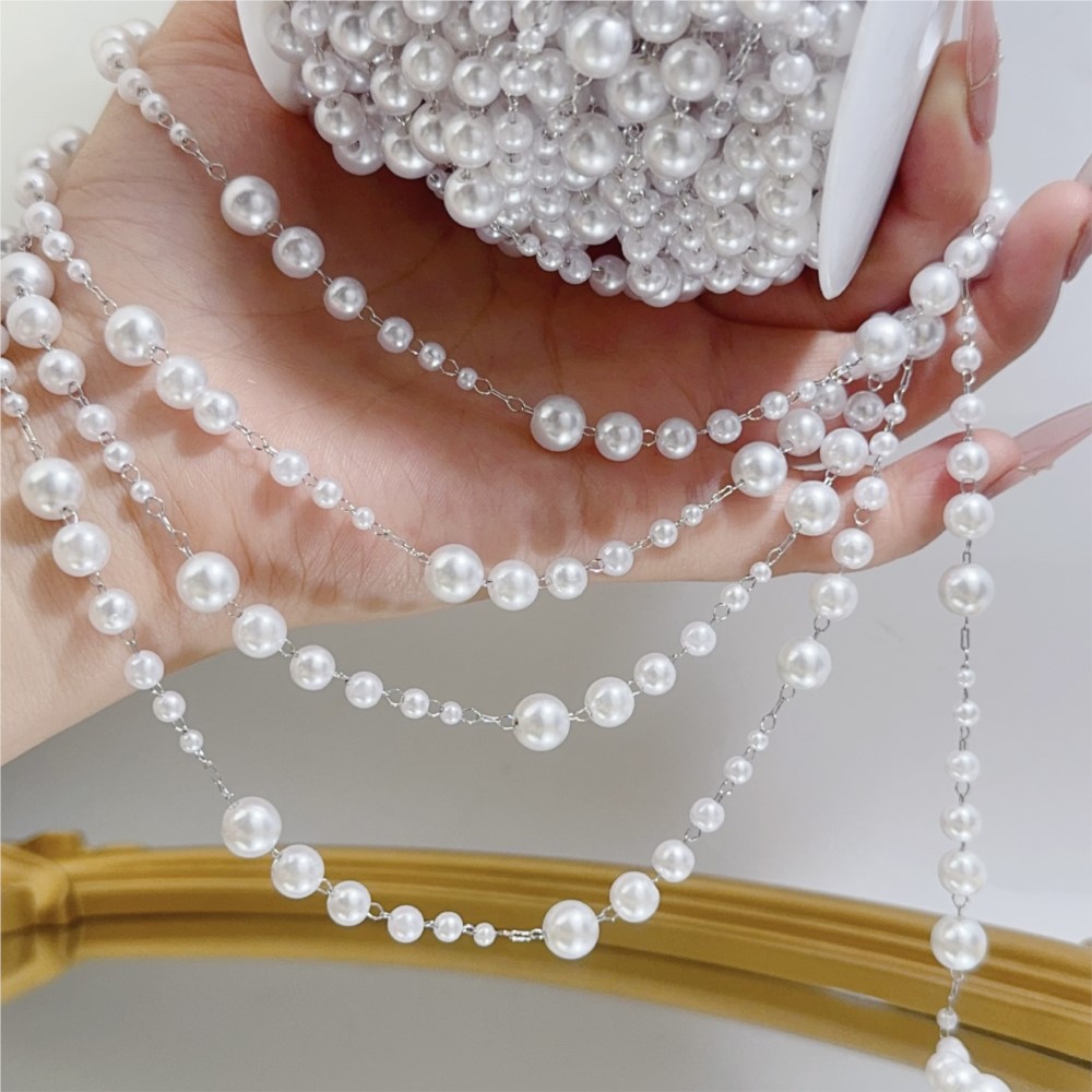 1meter 3-8mm Faux Pearl Beadin - Sewing Necessities recension och pris