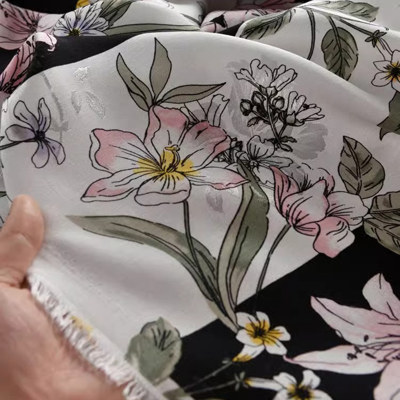 Floral Black White Stripe Prin - Sewing Jackets recension och pris