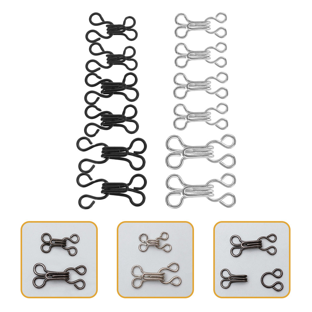 120Pcs Clothes Hooks Sewing Ey - Hook Eye Fastener recension och pris