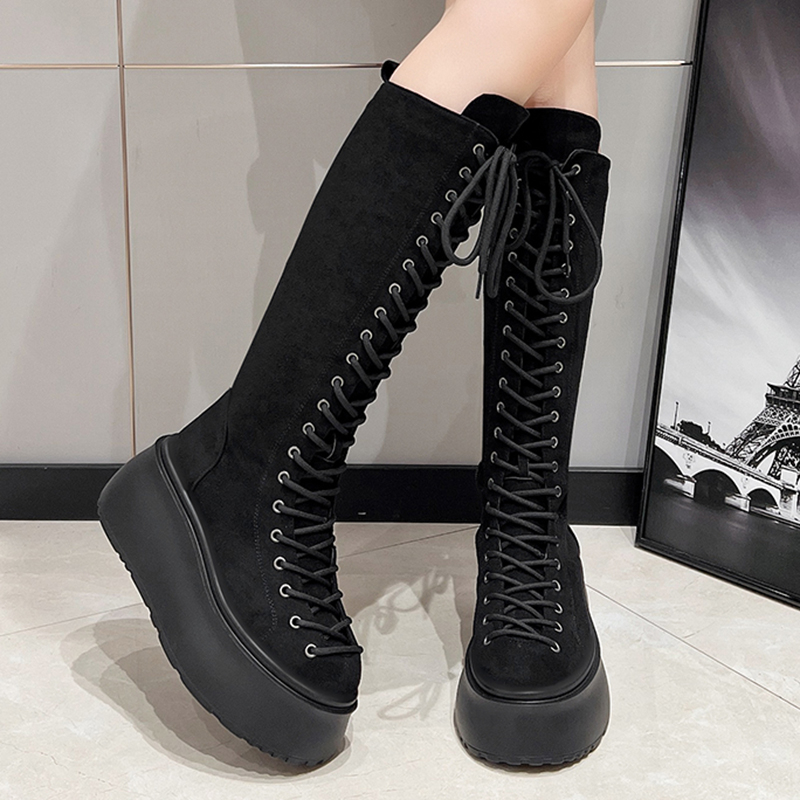 8CM Fashion Wedge-heeled Tasse - Sewing Latex recension och pris