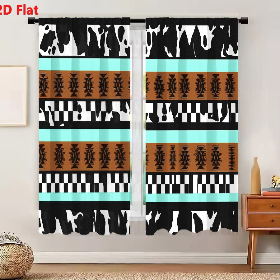 2Pcs Curtains 2D Flat Geometri - Century Textile & Sewing Supply Hours recension och pris