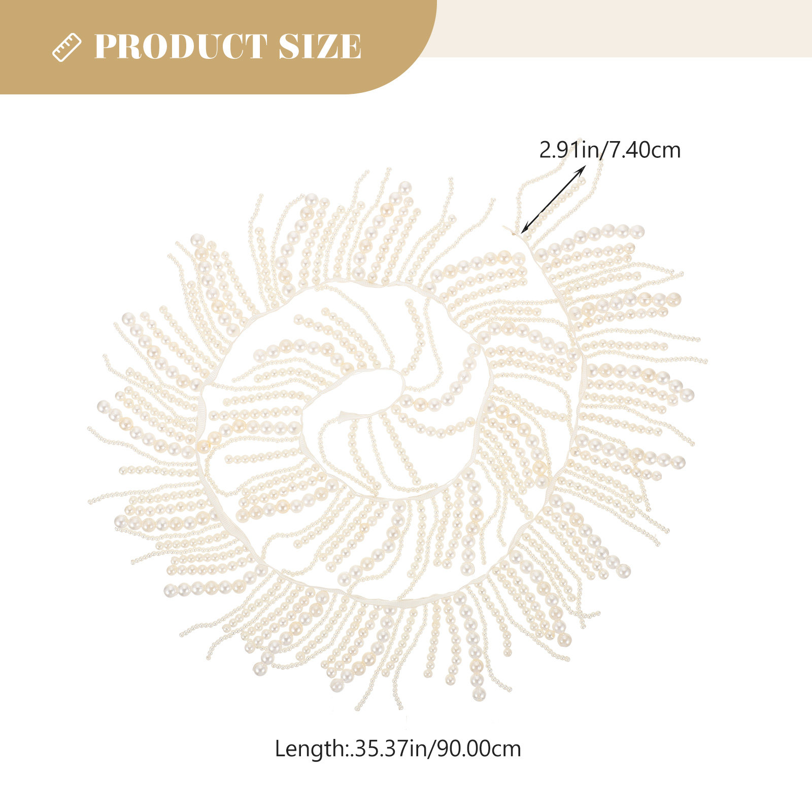 Clothing Pearl Trim Delicate P - Textile For Sewing recension och pris