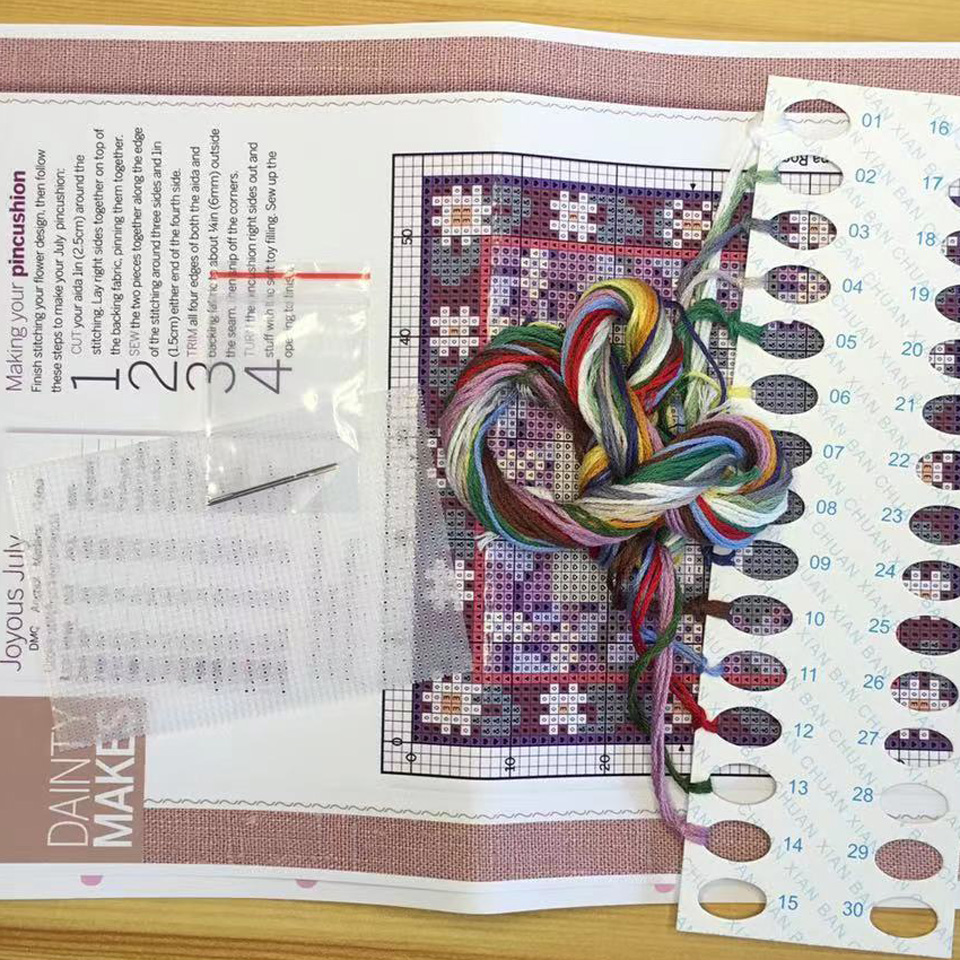 ZC184 Cross stitch kits Cross- - Sewing Pin Cushion recension och pris