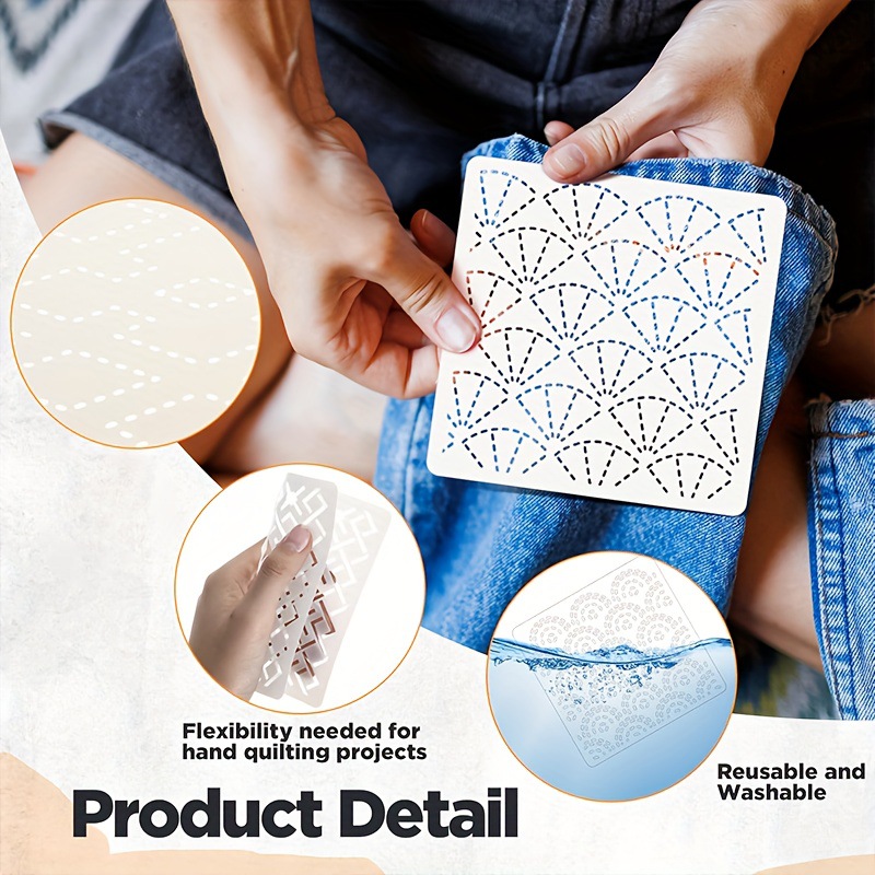 30Pcs Embroidery Templates DIY - Sewing Expert recension och pris