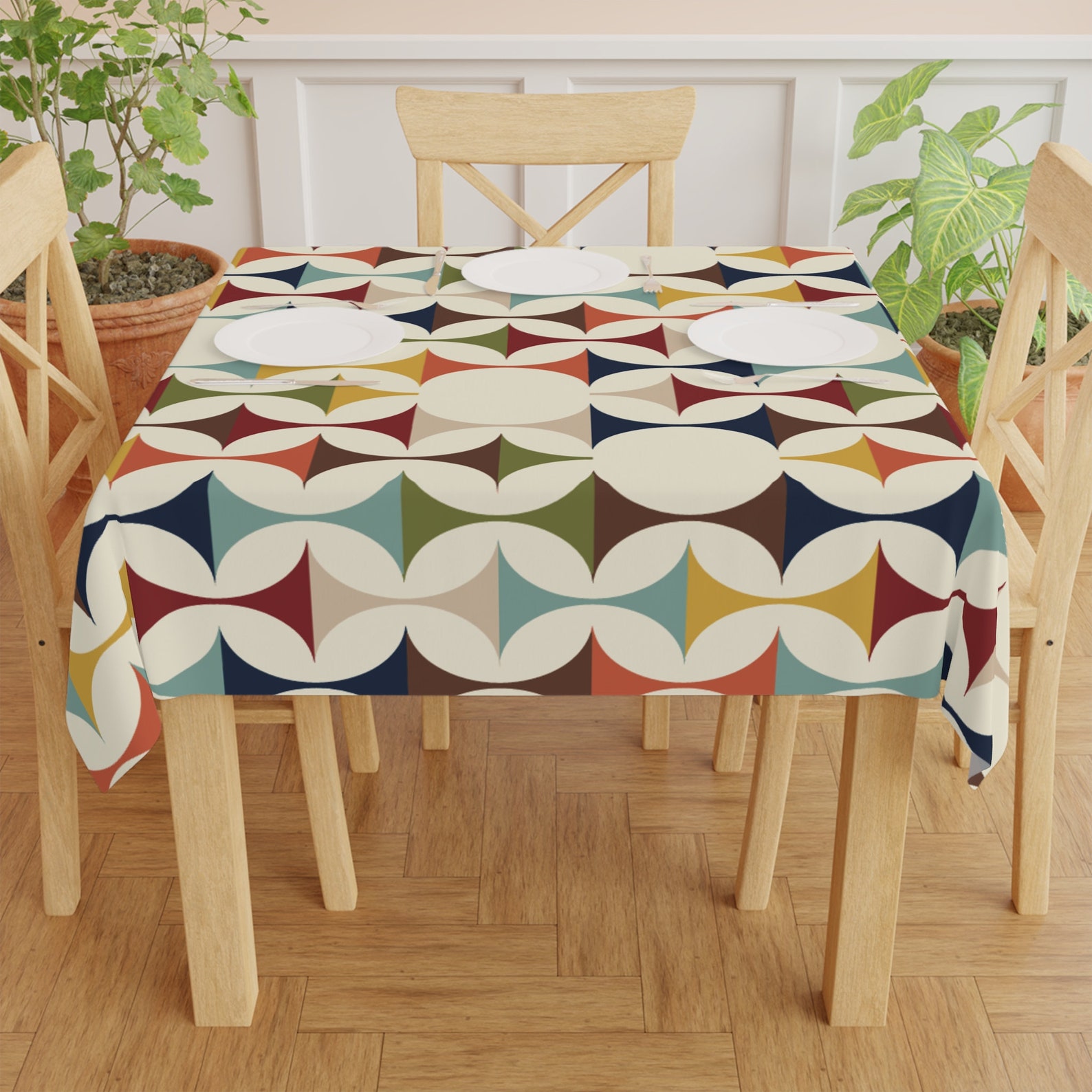 Mid Century Modern Retro Geome - Century Textile & Sewing Supply Hours recension och pris