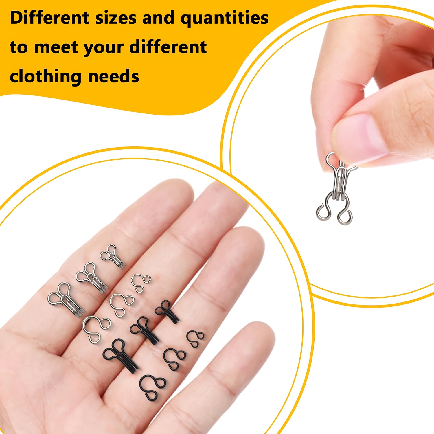 Invisible Collar Hooks and Eye - Hook Eye Fastener recension och pris