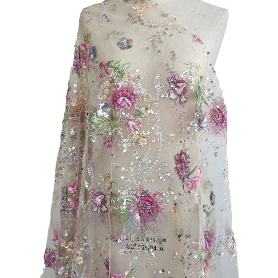 1M 120Cm Wide Luxury Beaded La - Textile For Sewing recension och pris
