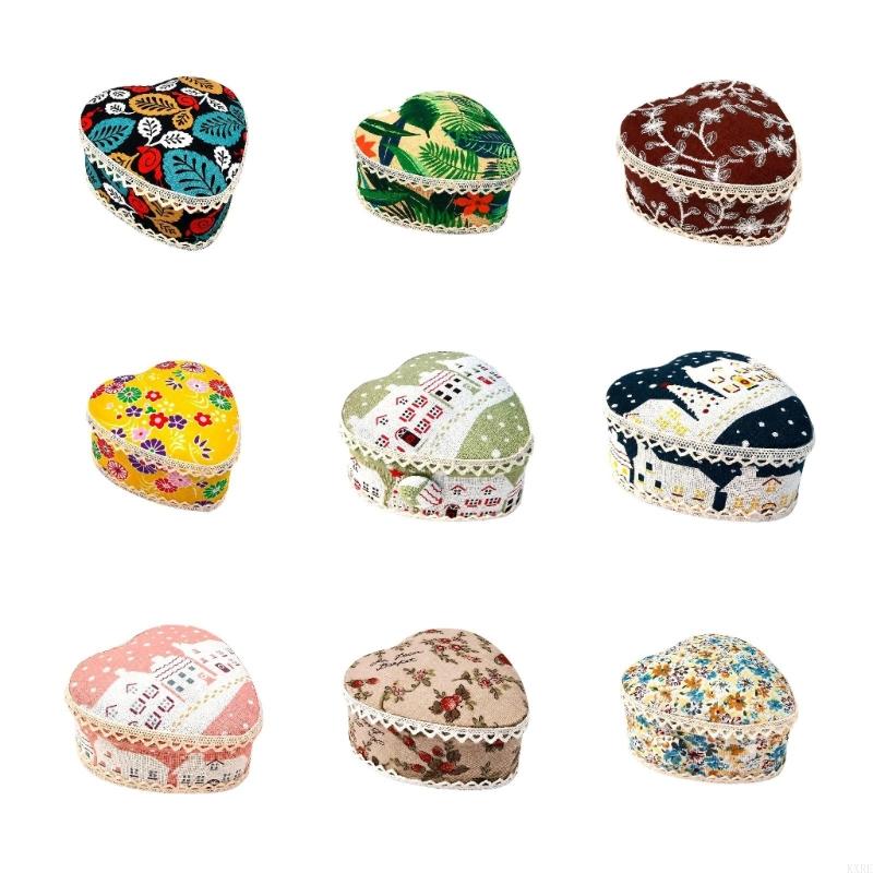 Heart Shaped Fabric Pin Holder - Sewing Pin Cushion recension och pris