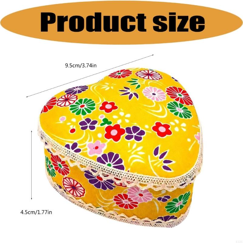 Heart Shaped Fabric Pin Holder - Sewing Pin Cushion recension och pris