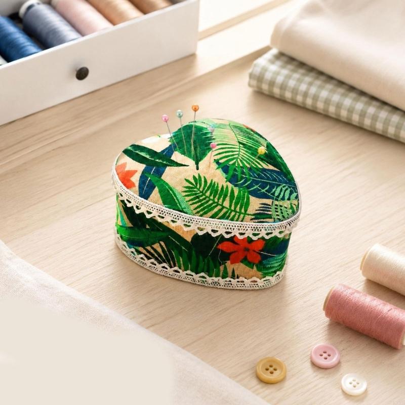 Heart Shaped Fabric Pin Holder - Sewing Pin Cushion recension och pris