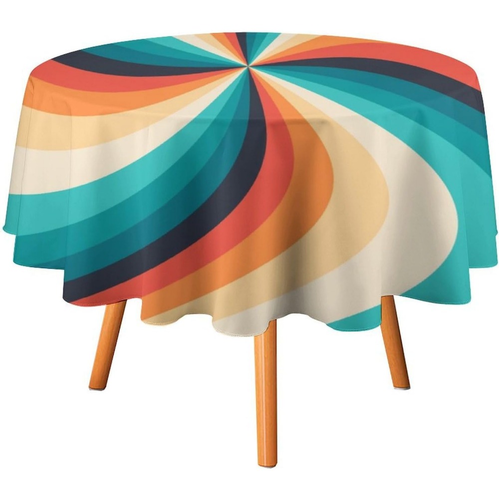 Vintage Groovy Swirl Round Tab - Century Textile & Sewing Supply Hours recension och pris
