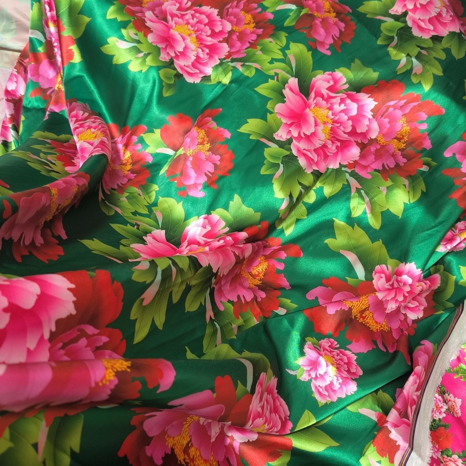 Satin Fabric Cloth without Ove - Textile For Sewing recension och pris