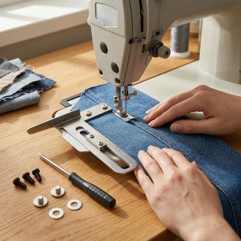 Three Needle Five Thread Zigza - Textile For Sewing recension och pris